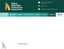 Tablet Screenshot of notariosveracruz.mx